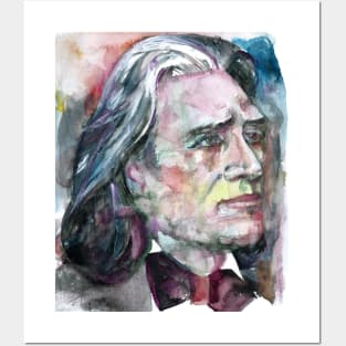 FRANZ LISZT - watercolor portrait .2 Posters and Art